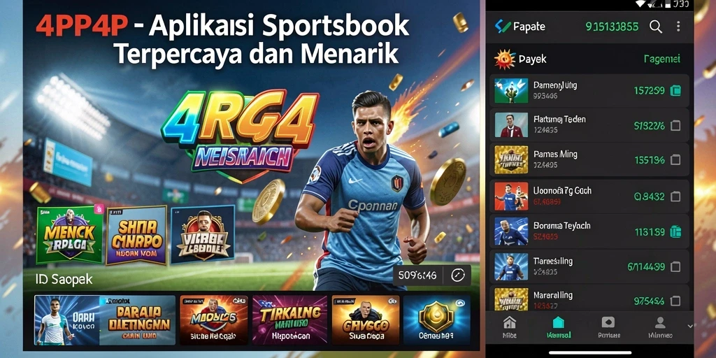 Tampilan menarik dari gameplay Sportsbook di 4P4P.