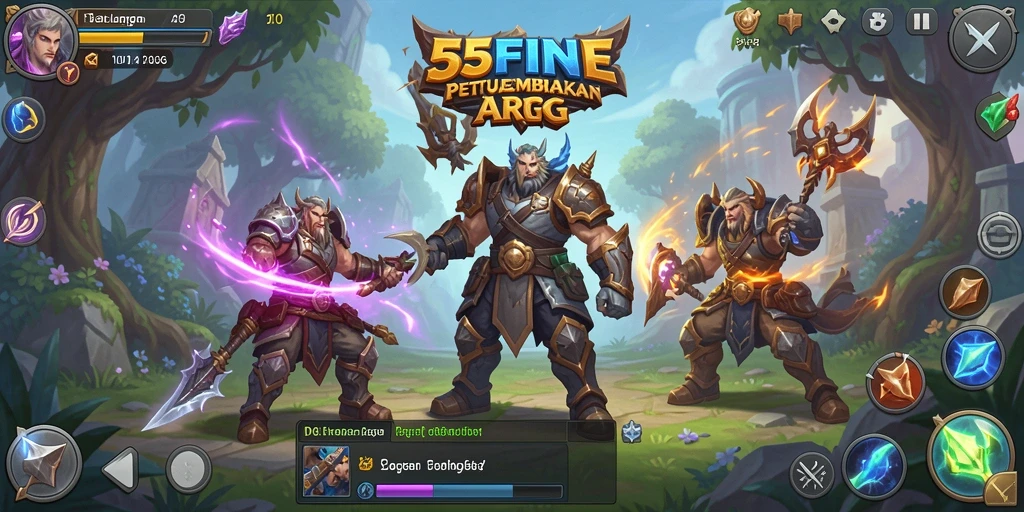 Tangkapan layar dari gameplay menegangkan di 55FIVE.