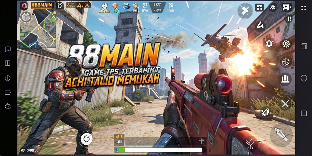 Gameplay dinamis dan menegangkan dari 88MAIN dalam aksi.