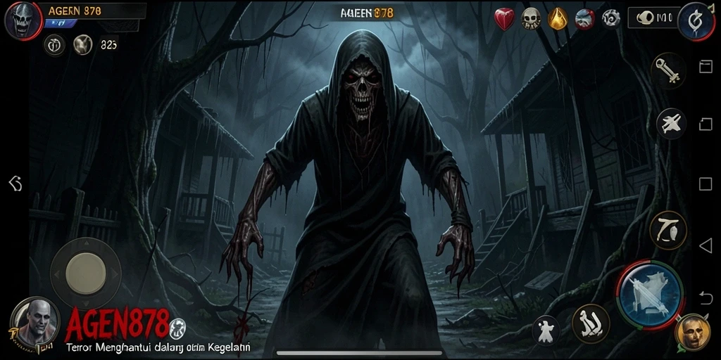 Tampilan gameplay AGEN878 yang mencekam dan menyeramkan.