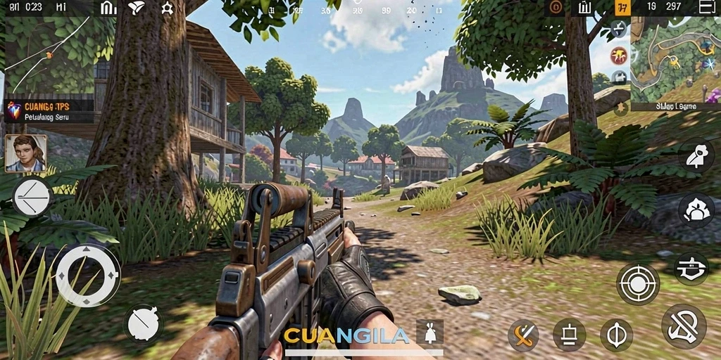 Tampilan gameplay seru dari CUANGILA yang menarik perhatian pemain.