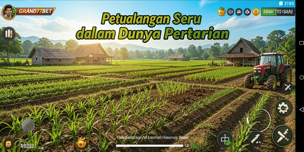Tampilan menarik gameplay GRAND77BET saat bertani.
