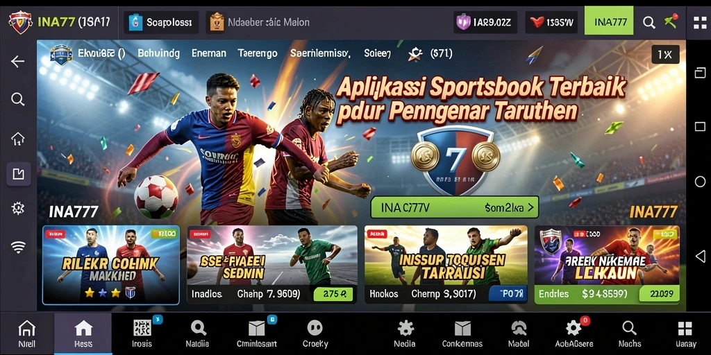 Tampilan gameplay Sportsbook INA777 yang menarik dan interaktif.