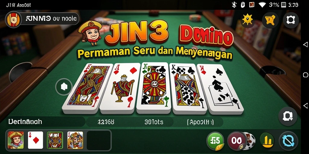 Screenshot gameplay JIN33 menampilkan suasana seru permainan Domino.