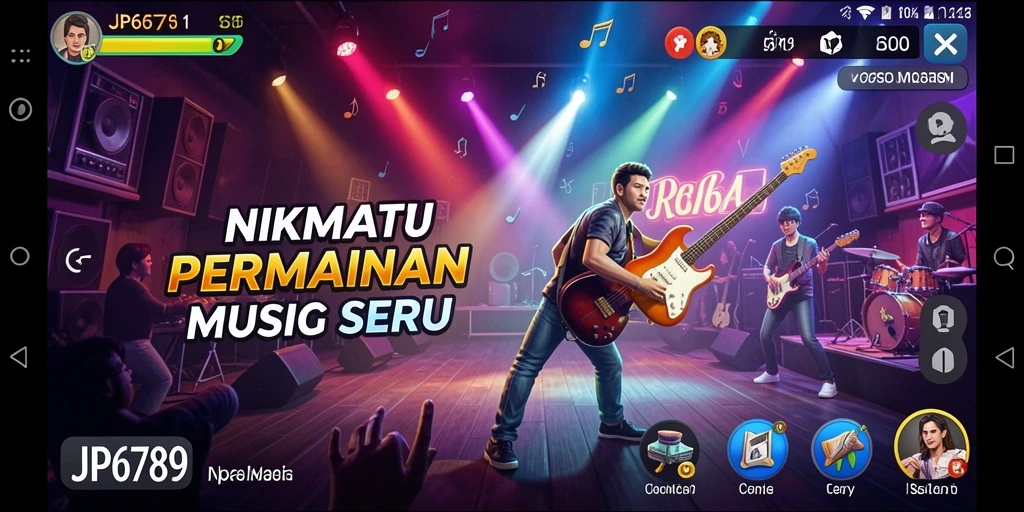 Screenshot dari gameplay seru JP6789 dengan berbagai pilihan musik.