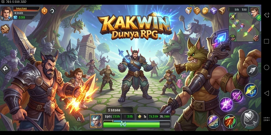 Tangkapan layar KAKWIN menampilkan aksi RPG yang intens dan grafis memukau.