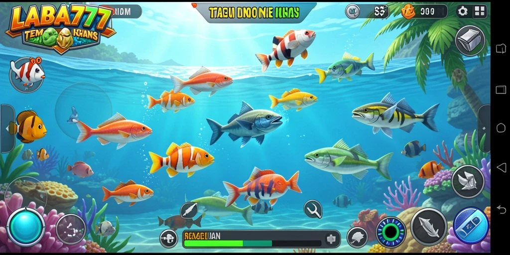Tampilan gameplay seru Tembak Ikan di LABA777.