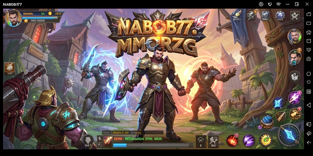 Gameplay epik dalam NABOB77 menampilkan pertarungan seru di dunia MMORPG.