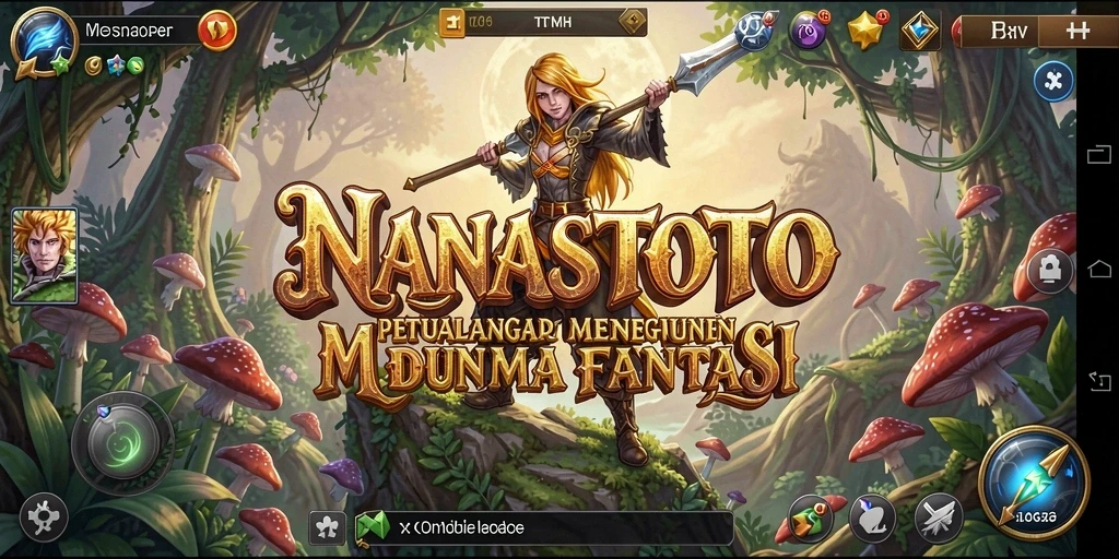 Screenshot dari gameplay NANASTOTO menunjukkan aksi pertarungan yang mendebarkan di dunia RPG.