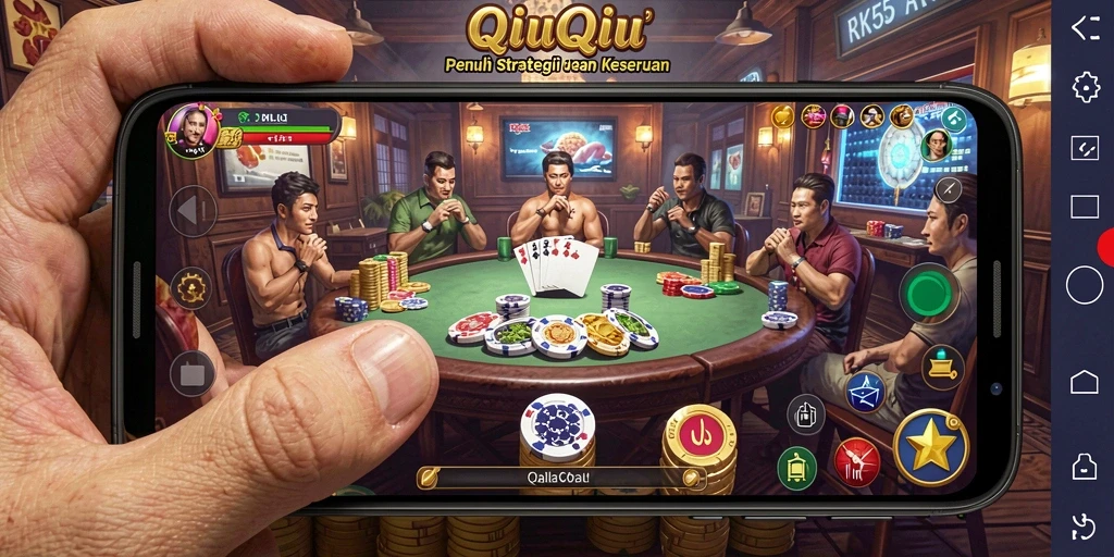 Tampilan gameplay seru dari RK55 dengan pemain aktif.