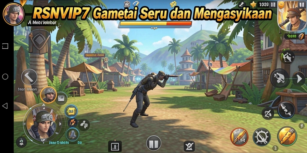 Tampilan gameplay RSNVIP7 yang penuh warna dan seru.