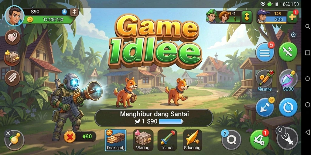 Screenshot gameplay S80 menunjukkan keseruan yang menenangkan dalam bermain Idle.
