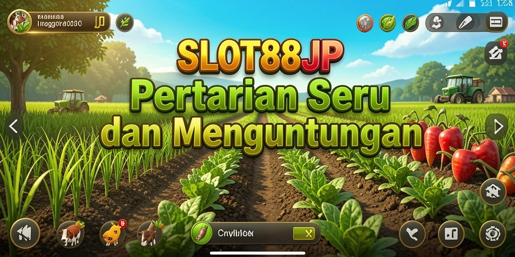 Tampilan bermain SLOT88JP dengan aktivitas pertanian yang menarik.