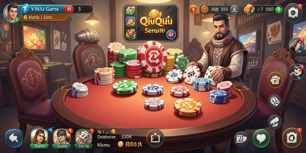 Tampilan gameplay QiuQiu yang menarik dan mengasyikkan.