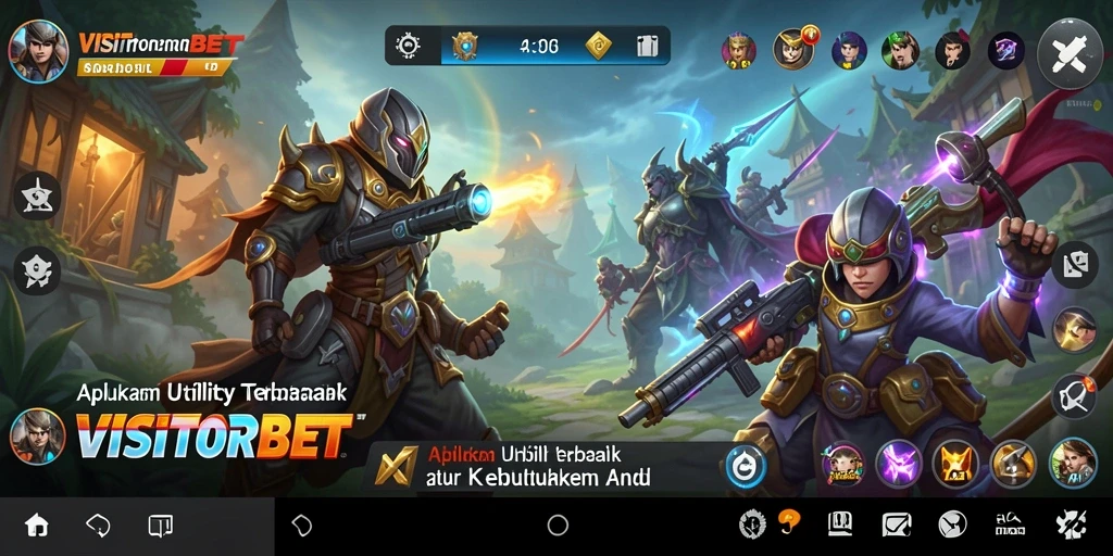 Tangkapan layar utama VISITORBET dengan tampilan antarmuka yang intuitif.