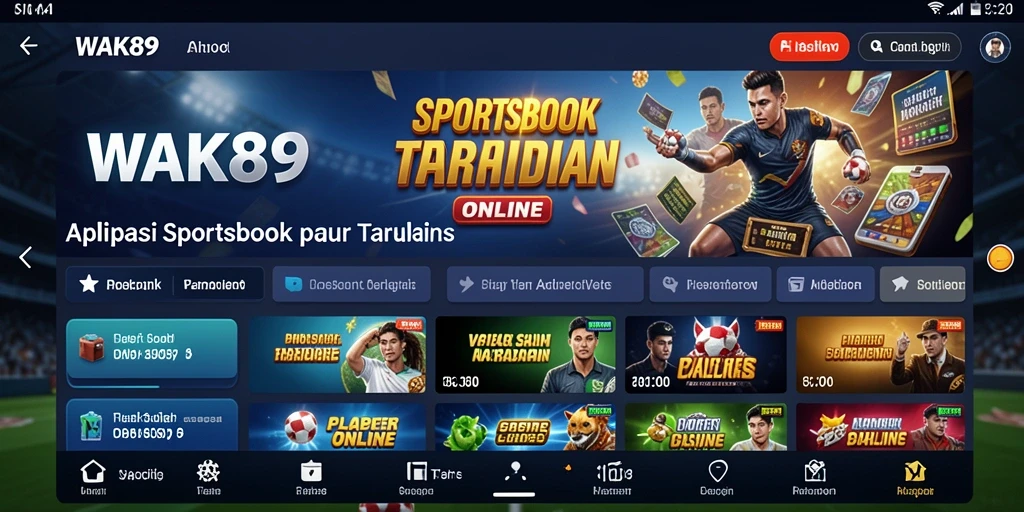Tampilan screenshot game WAK89 yang menunjukkan fitur taruhan langsung.