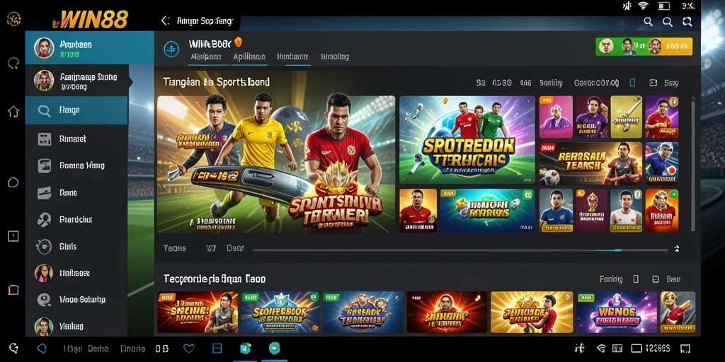 Tampilan gameplay menarik dari WIN88 dalam taruhan olahraga.