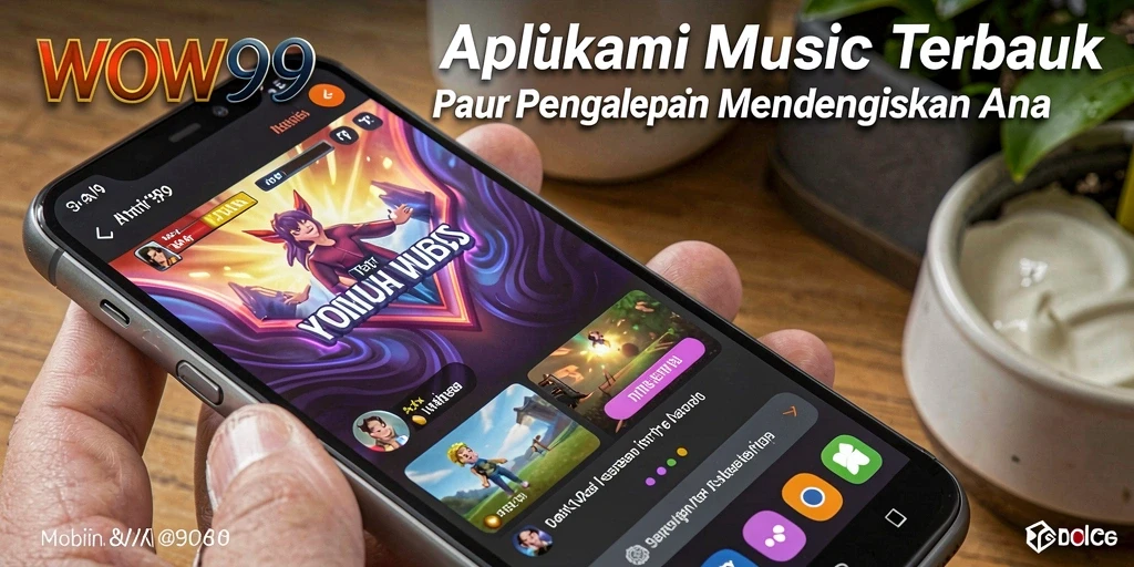 Screenshot gameplay WOW99 menampilkan fitur pencarian lagu yang intuitif.